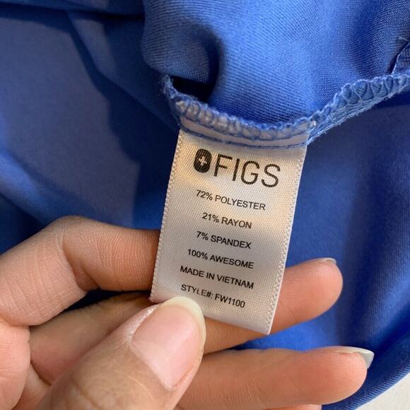 Figs Top Womens 2XL XXL Casma Pockets Scrub Short Sleeve V Neck Medical Shirt - Picture 10 of 12